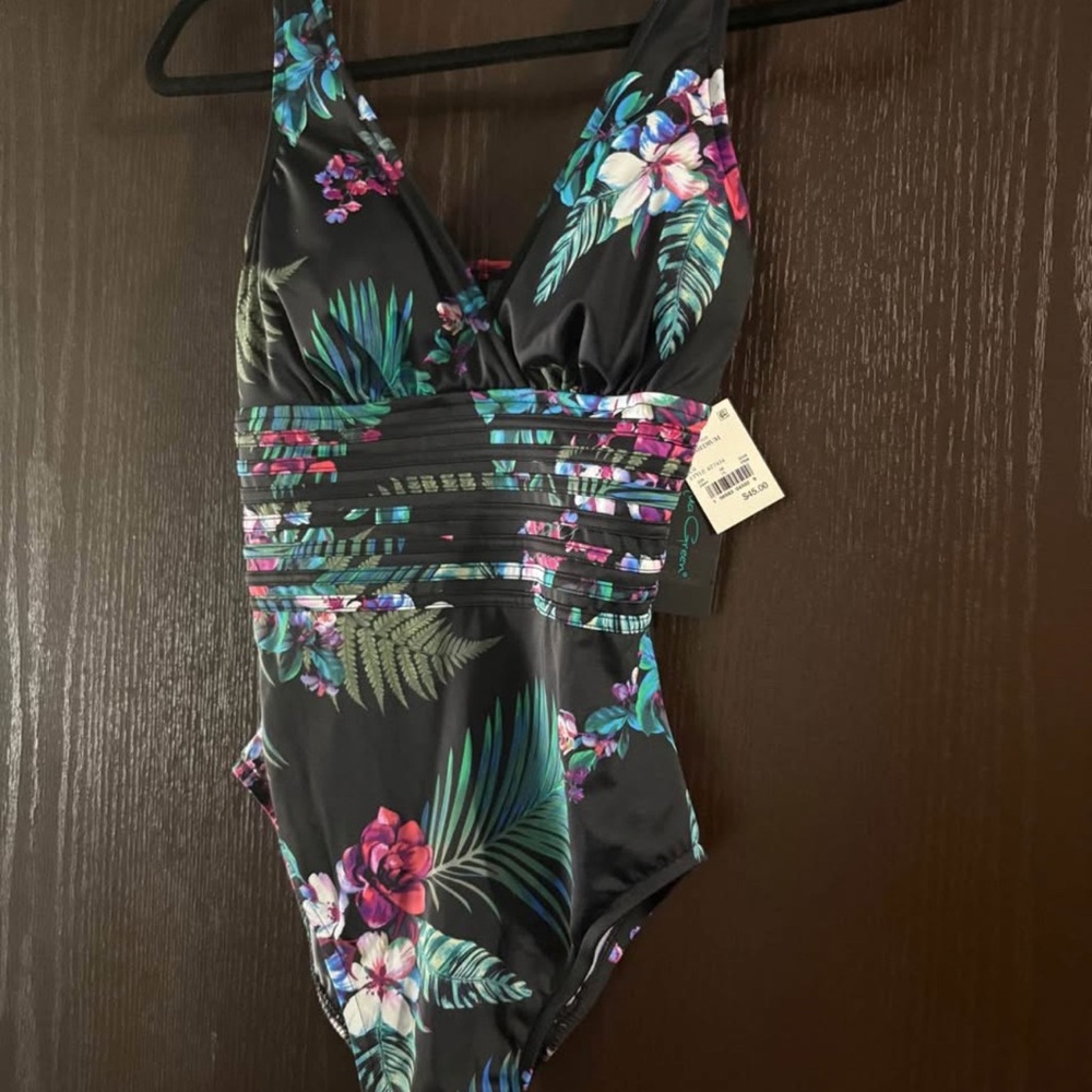 Floral woman’s Medium One Piece Swimsuit